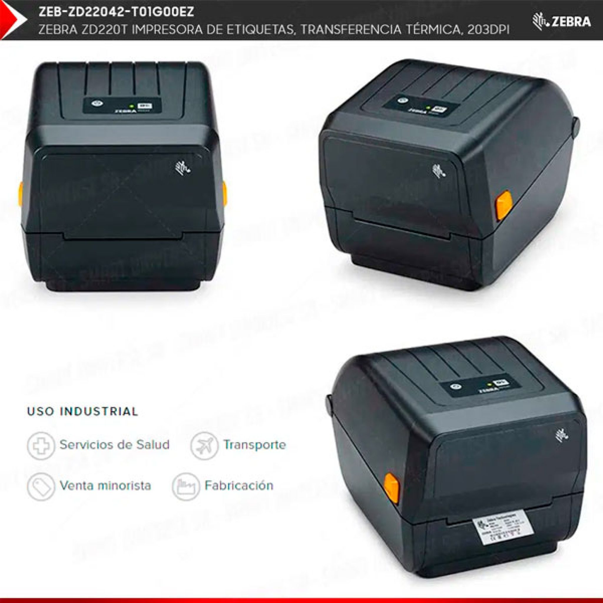 Impresora De Etiquetas Termotransferencia Zebra Zd220t Usb Smart Universe Sa 0900
