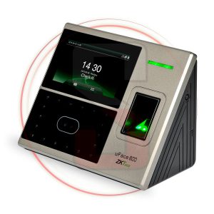 Control Biométrico Facial + Huella Zkteco uface800 RED + USB