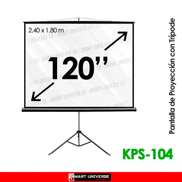 Pantalla De Proyección Klip Xtreme 120 Pulgadas Con Trípode - SMART  UNIVERSE S.A