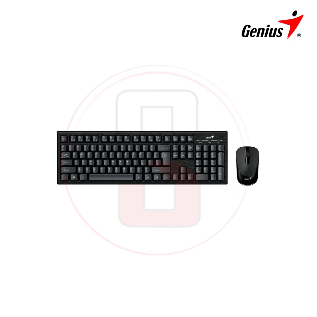 COMBO TECLADO Y MOUSE GENIUS KM-8101 WIRELESS NEGRO/RF 2.4GHZ /INDICADOR DE BATERIA/PILAS AA X 2 2 COMBO TECLADO Y MOUSE GENIUS KM-8101 WIRELESS NEGRO/RF 2.4GHZ /INDICADOR DE BATERIA/PILAS AA X 2 - Imagen 2