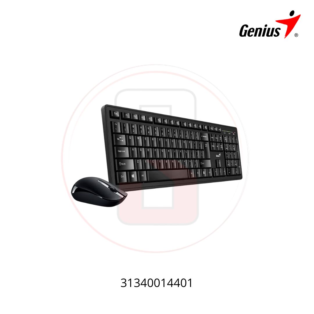 COMBO TECLADO Y MOUSE GENIUS KM-8101 WIRELESS NEGRO/RF 2.4GHZ /INDICADOR DE BATERIA/PILAS AA X 2 3 COMBO TECLADO Y MOUSE GENIUS KM-8101 WIRELESS NEGRO/RF 2.4GHZ /INDICADOR DE BATERIA/PILAS AA X 2 - Imagen 3