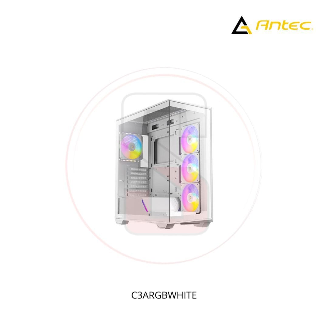CASE ANTEC C3 MID TOWER WHITE ARGB 3X120MM RIGHT SIDE 1X1200 REAR 1 CASE ANTEC C3 MID TOWER WHITE ARGB 3X120MM RIGHT SIDE 1X1200 REAR