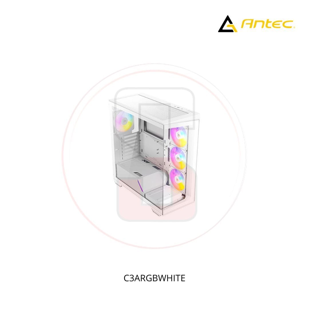 CASE ANTEC C3 MID TOWER WHITE ARGB 3X120MM RIGHT SIDE 1X1200 REAR 2 CASE ANTEC C3 MID TOWER WHITE ARGB 3X120MM RIGHT SIDE 1X1200 REAR - Imagen 2