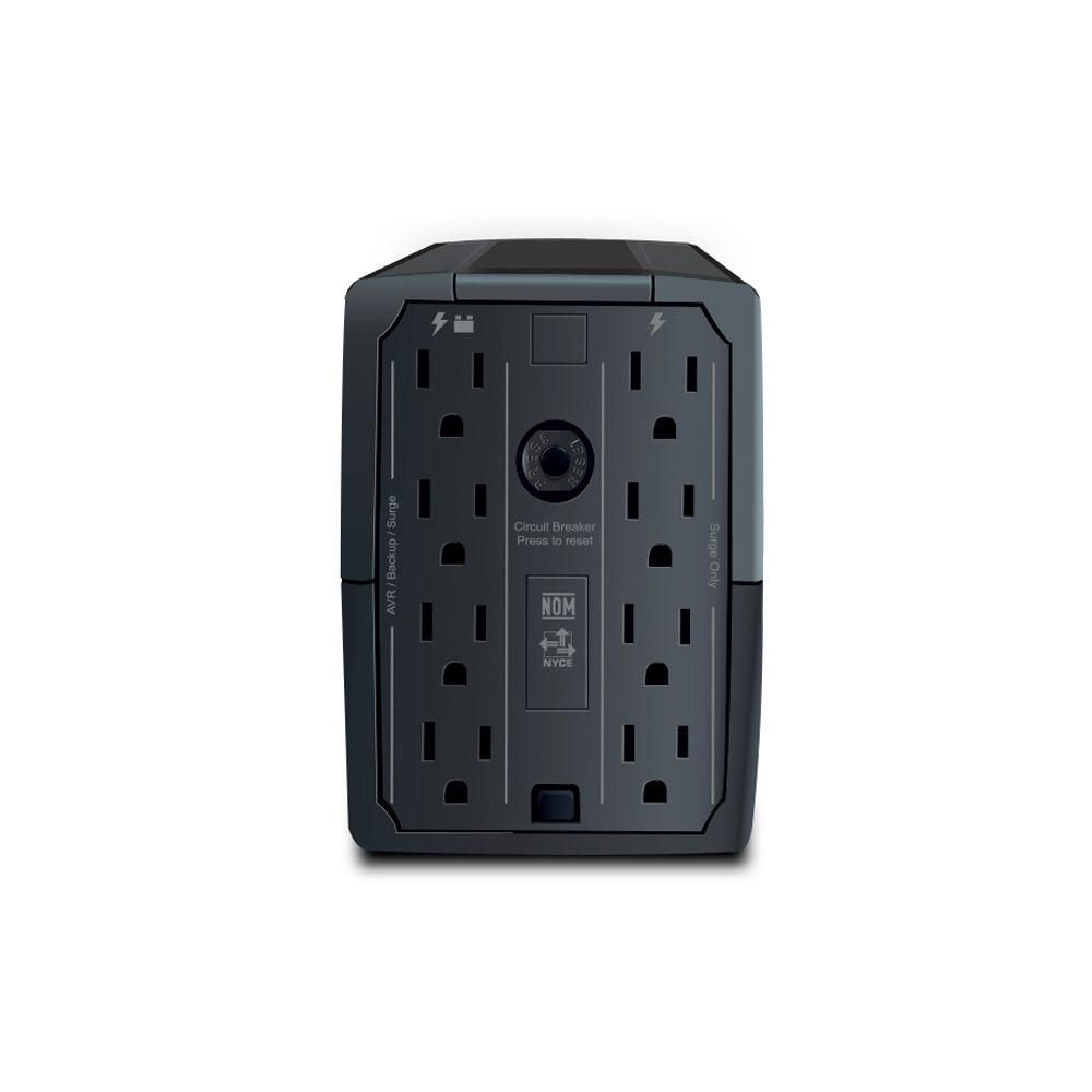 UPS INTERACTIVO CDP R-UPR1008 1000VA / 500W / E/S:120V / 8 SALIDAS 2 UPS INTERACTIVO CDP R-UPR1008 1000VA / 500W / E/S:120V / 8 SALIDAS - Imagen 2