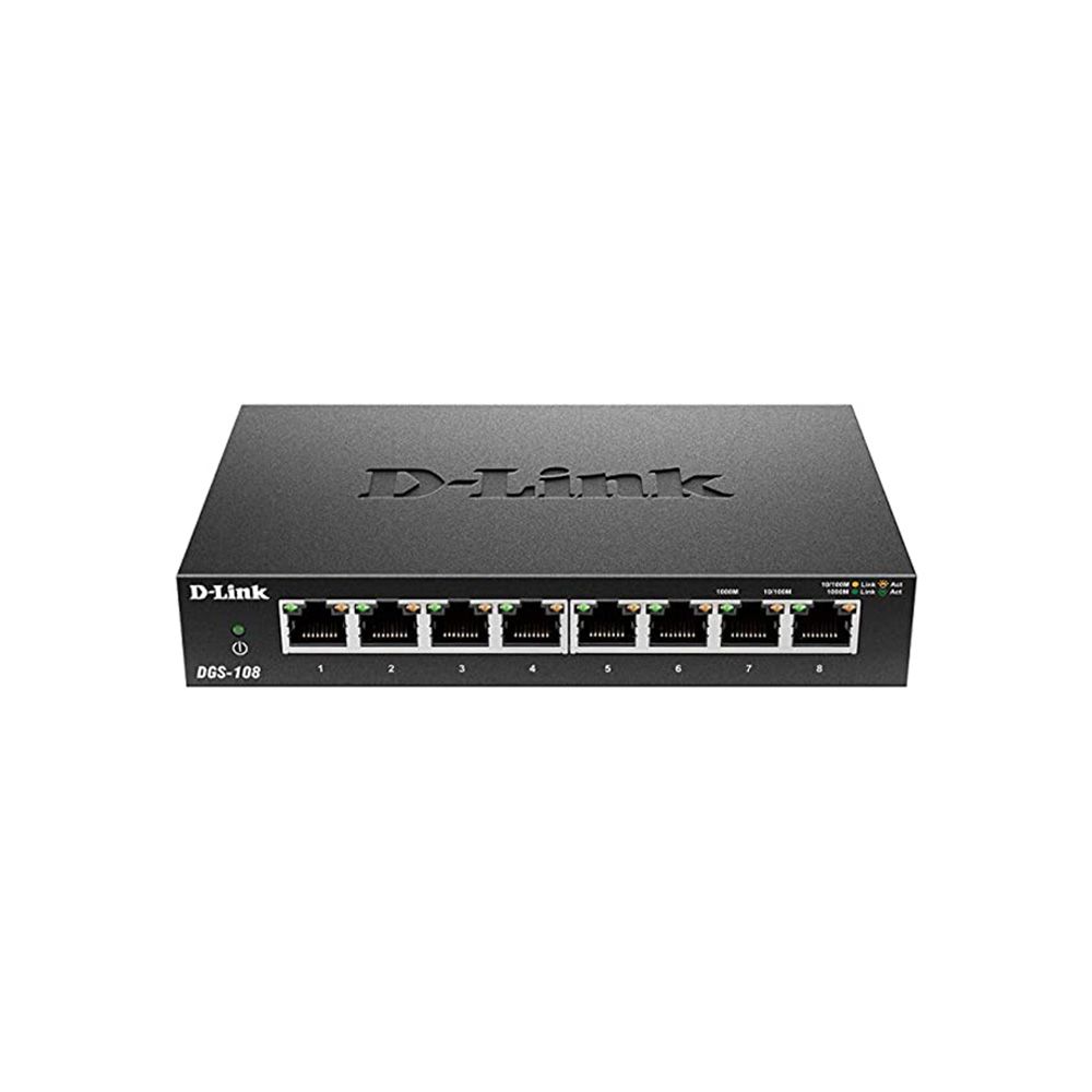 SWITCHES DLINK DGS-1008A 8-PORT GIGABIT SWITCH 1 SWITCHES DLINK DGS-1008A 8-PORT GIGABIT SWITCH