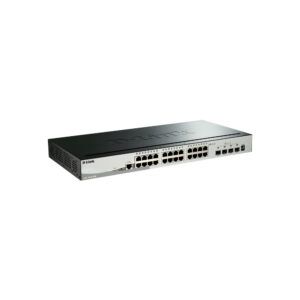 SWITCH D-LINK DGS-1510-28X 24 PTOS. GIGABIT + 4 PTOS SFP+ L2+ VLAN CAP.128GBPS 19