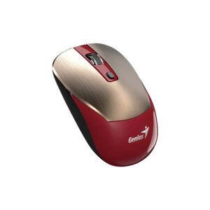 MOUSE GENIUS/NX-7125 WIRELESS GOLD Y RED /AI COPILOT /4 BOTONES /1200 DPI /RF 2.4GHZ /PILA AA /WIN