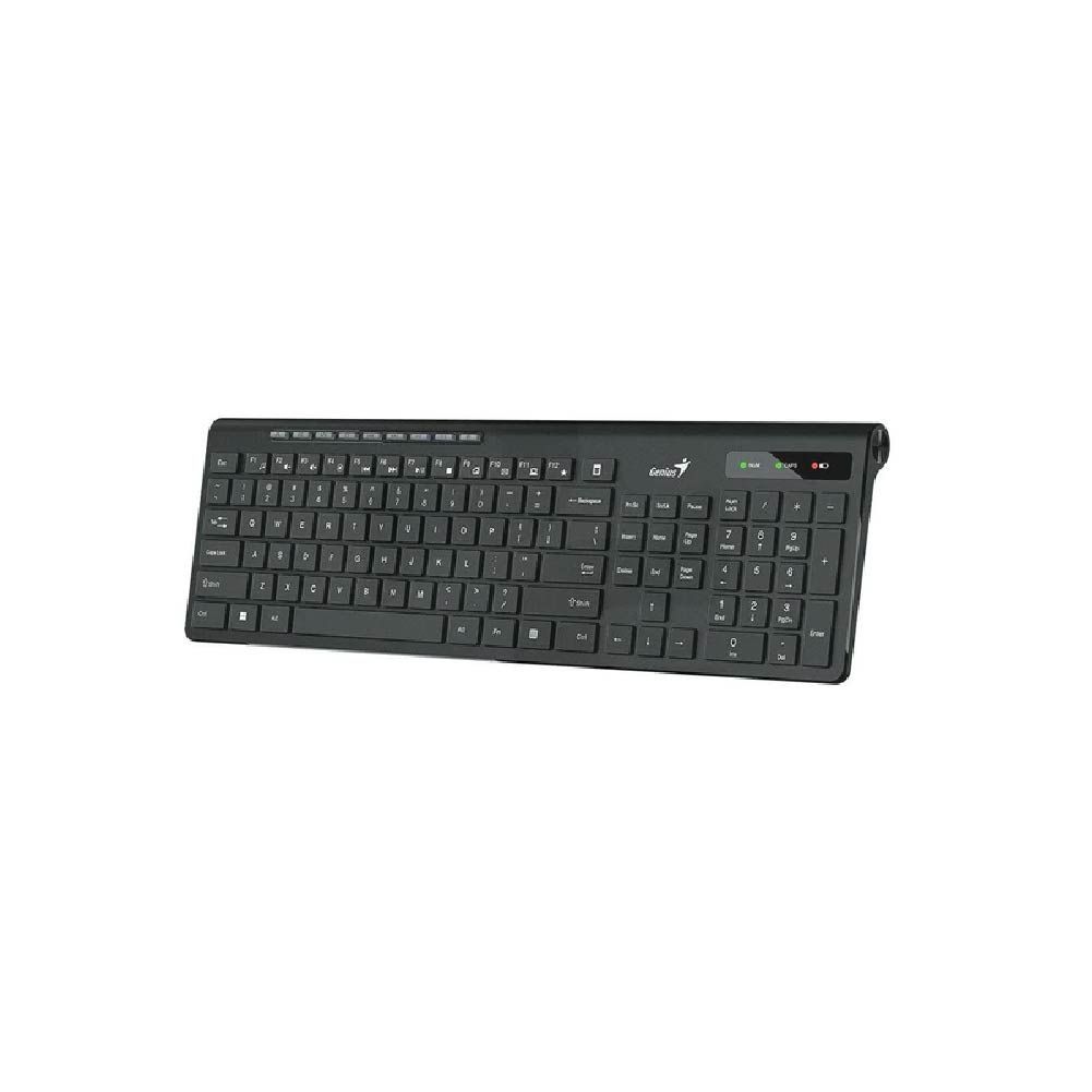 TECLADO WIRELESS GENIUS SLIM STAR 7230 NEGRO / RF 2.4GHZ / TECLAS MULTIMEDIA 9 / WIN Y MAC 1 TECLADO WIRELESS GENIUS SLIM STAR 7230 NEGRO / RF 2.4GHZ / TECLAS MULTIMEDIA 9 / WIN Y MAC