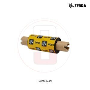 CINTA DE CERA WAX RIBBON 64MMX74M/ RIBMAX-06000GS06407