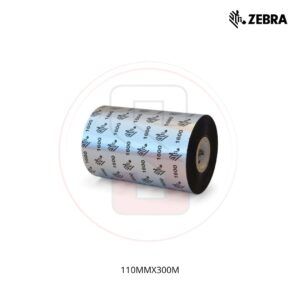 CINTA RIBBON ZEBRA DE CERA 110 MMX300M 1600 ESTÁNDAR, NÚCLEO DE 25 MM