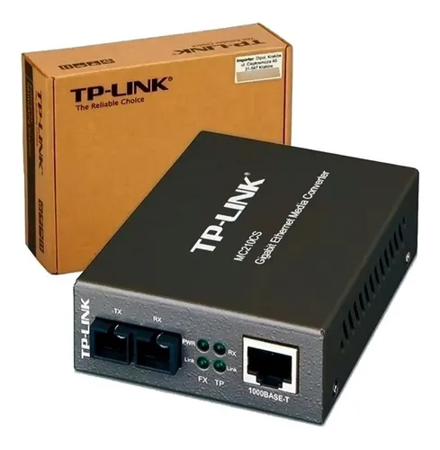 CONVERSOR DE DE FIBRA TPLINK MONOMODO SC GIGABIT 1 CONVERSOR DE DE FIBRA TPLINK MONOMODO SC GIGABIT