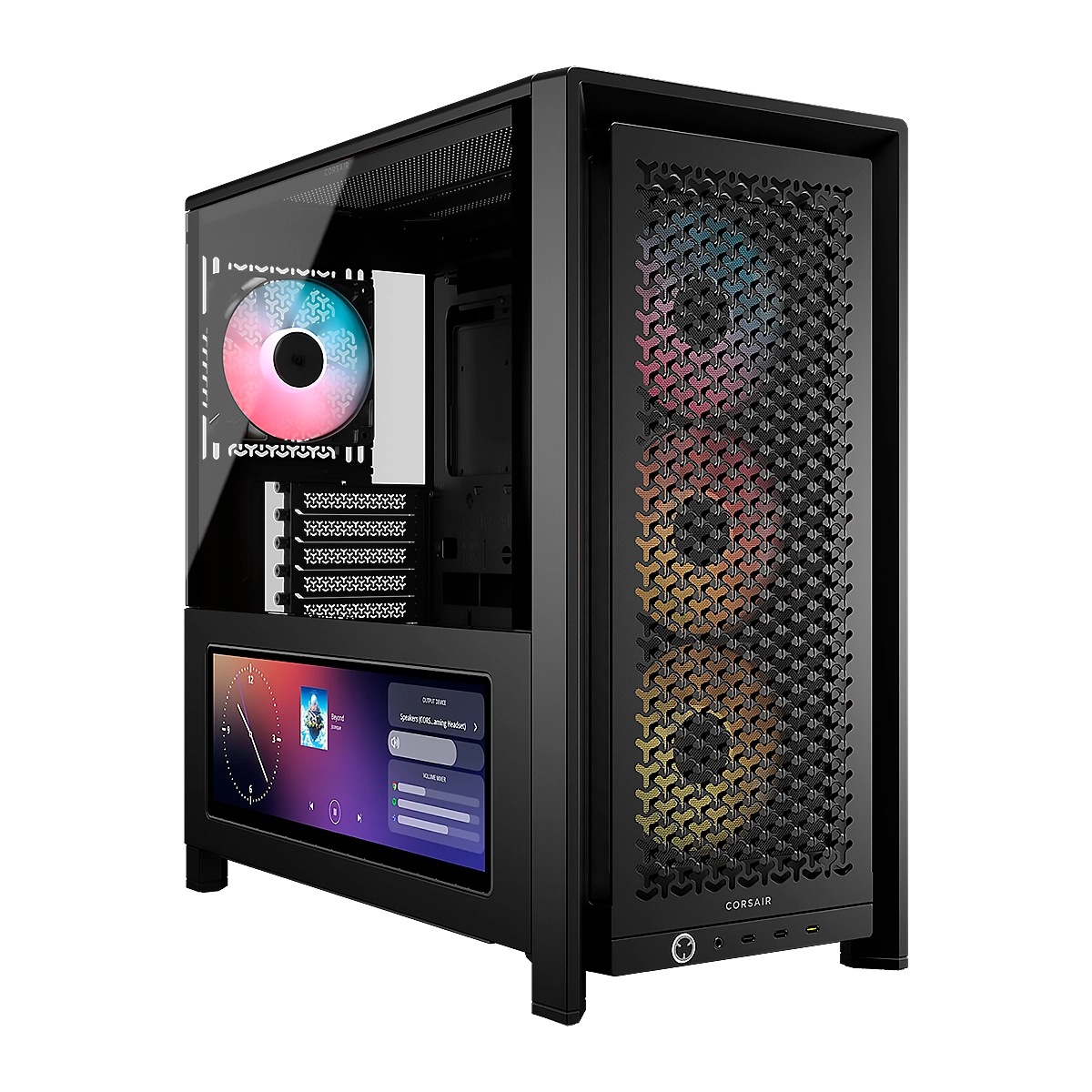 CASE CORSAIR ATX 4000D Pantalla Tactil XENEON 14.5 TEMPERED GLAS MID-TOWER CASE N-PS 4VEN-RGB NEGRO 1 CASE CORSAIR ATX 4000D Pantalla Tactil XENEON 14.5 TEMPERED GLAS MID-TOWER CASE N-PS 4VEN-RGB NEGRO