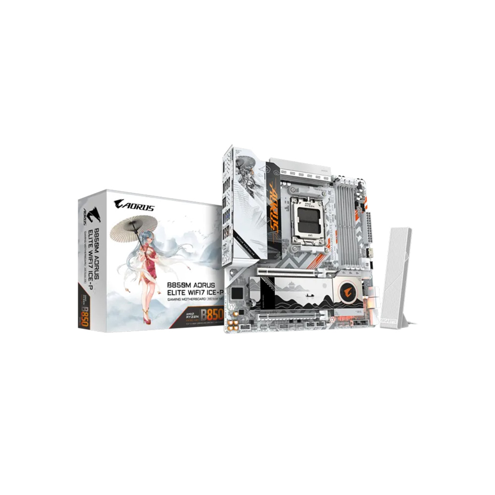 MAINBOARD GIGABYTE/B850M AORUS ELITE WIFI7 ICE-P MICRO ATX AM5 DDR5 9MB85ME7P-00-G11 1 MAINBOARD GIGABYTE/B850M AORUS ELITE WIFI7 ICE-P MICRO ATX AM5 DDR5 9MB85ME7P-00-G11