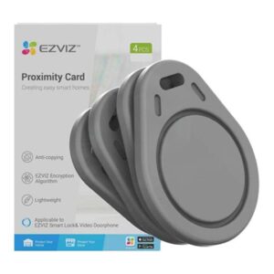 PAQUETE DE 4 TAGS DE PROXIMIDAD PARA CERRADURAS EZVIZ
