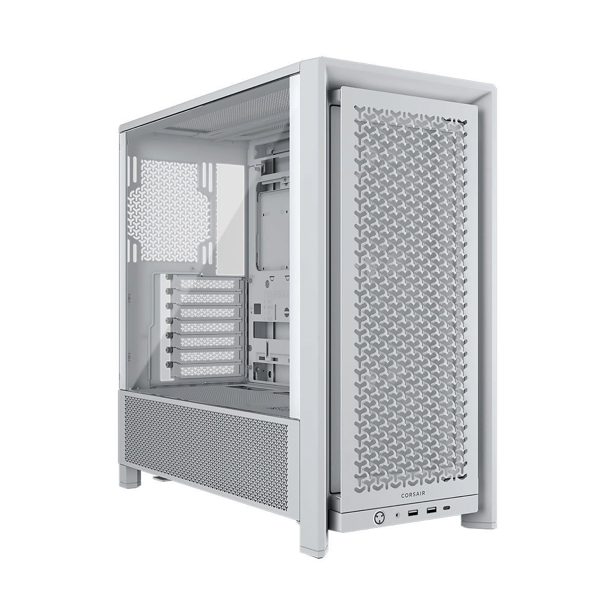 CASE CORSAIR FRAME 4000D RS Modular Mid-Tower Tempered Glass USB-C 2USB-A Blanco 1 CASE CORSAIR FRAME 4000D RS Modular Mid-Tower Tempered Glass USB-C 2USB-A Blanco
