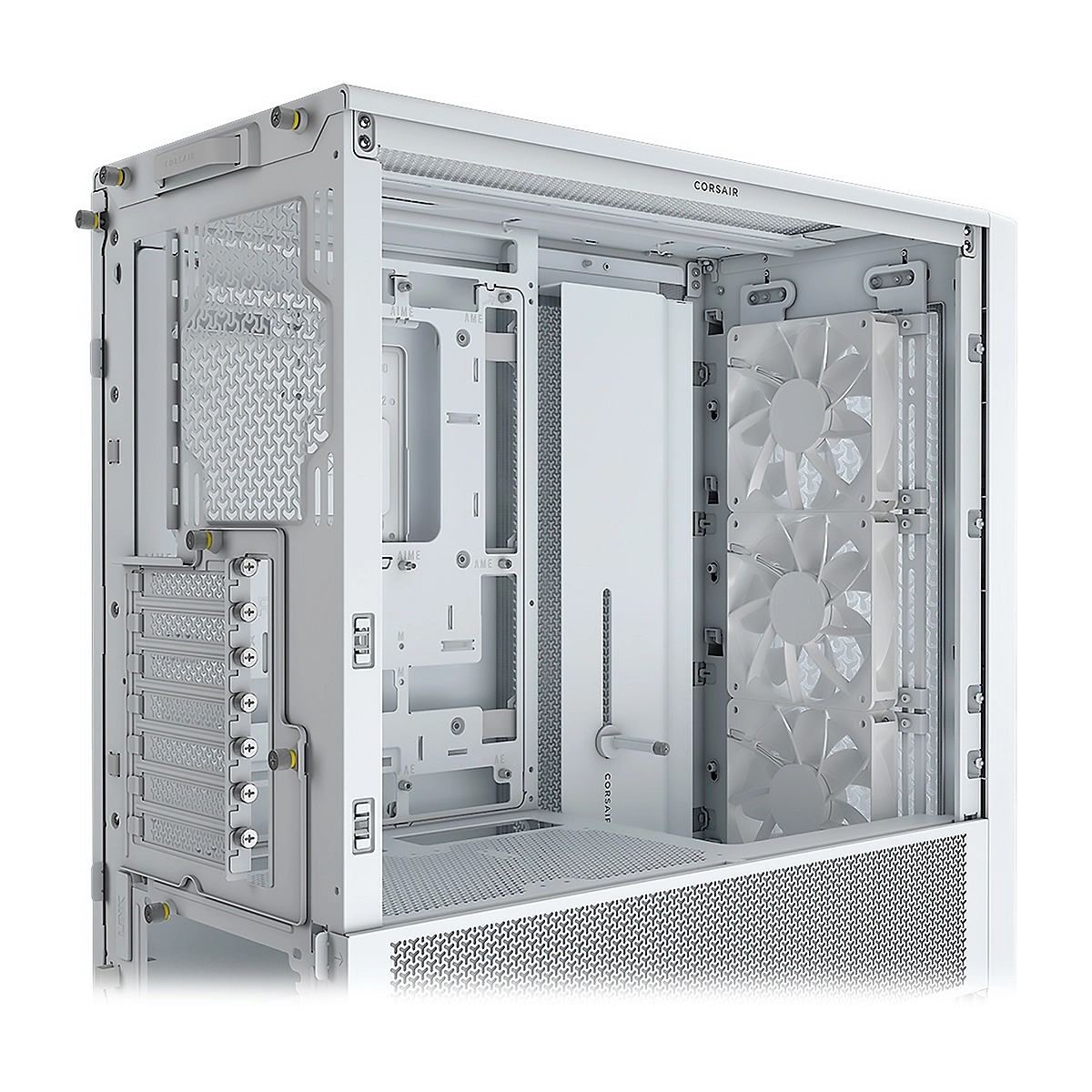 CASE CORSAIR FRAME 4000D RS Modular Mid-Tower Tempered Glass USB-C 2USB-A Blanco 3 CASE CORSAIR FRAME 4000D RS Modular Mid-Tower Tempered Glass USB-C 2USB-A Blanco - Imagen 3
