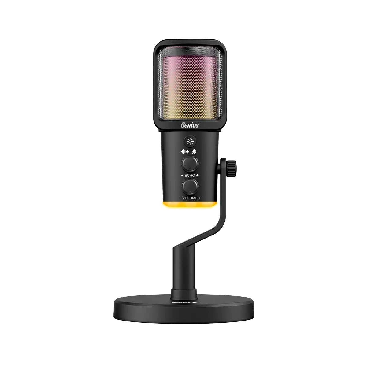Microfono Genius MIC-S400U Streaming USB-A USB-C RGB Black 3 Microfono Genius MIC-S400U Streaming USB-A USB-C RGB Black - Imagen 3