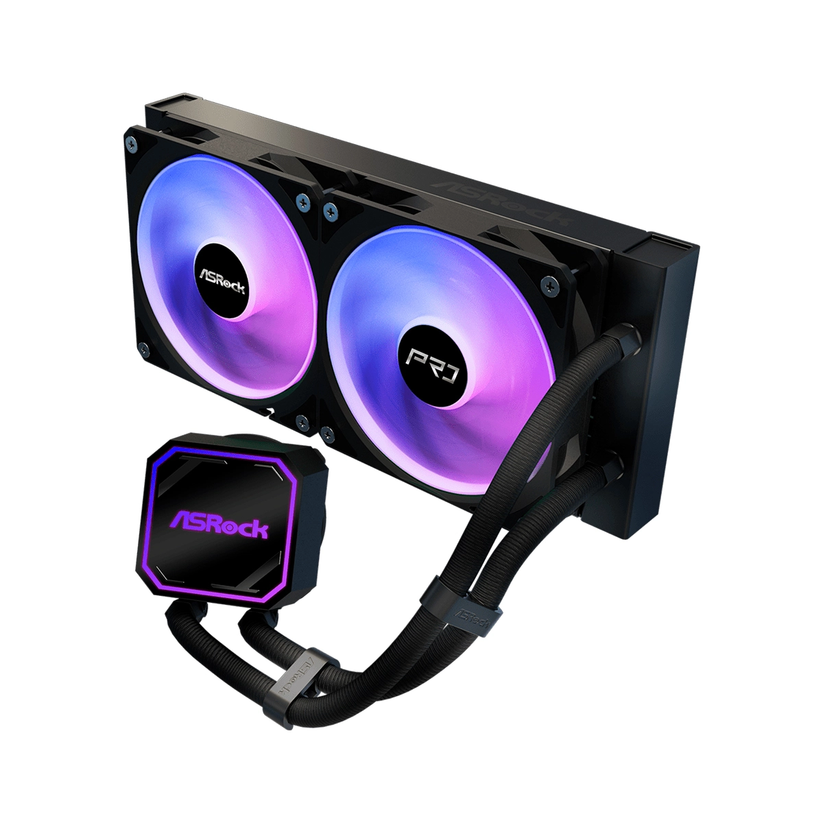 COOLER ASROCK Pro 240 ARGB 2VEN LGA1851, 1700 AM5, AM4 3 COOLER ASROCK Pro 240 ARGB 2VEN LGA1851, 1700 AM5, AM4 - Imagen 3