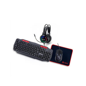 COMBO GAMER TEROS TE-5014S 4 EN 1 TECLADO + MOUSE + AURICULAR RGB + MOUSEPAD