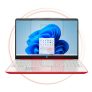 Laptop HP 15.6″ Core i3 11th Gen 8GB RAM 256GB SSD Win 11 Home Rojo / Plata